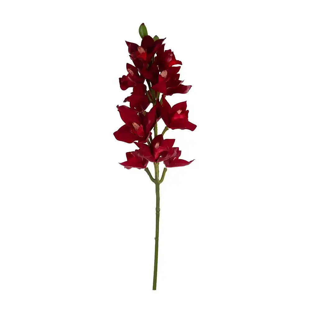 Yapay Orkide Çiçeği - Cymbidium Tek Dal